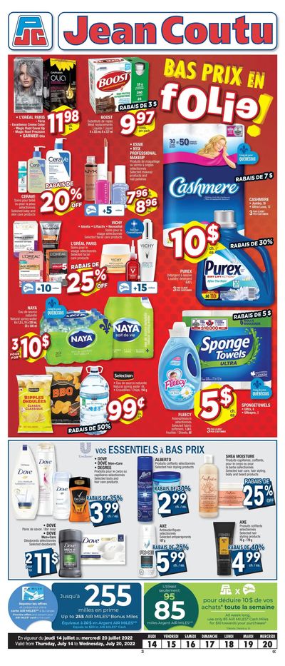 Jean Coutu (QC) Flyer July 14 to 20