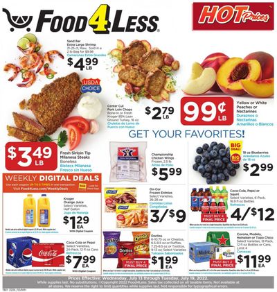 Food 4 Less (IL) Weekly Ad Flyer July 12 to July 19