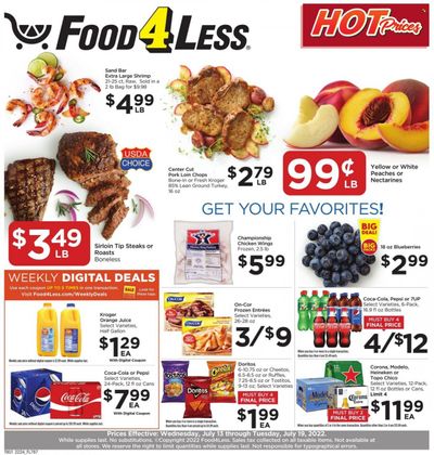 Food 4 Less (IN) Weekly Ad Flyer July 12 to July 19