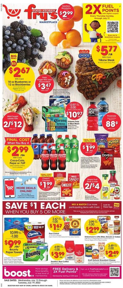 Fry’s (AZ) Weekly Ad Flyer July 12 to July 19