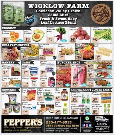 Pepper's Foods Flyer July 12 to 18