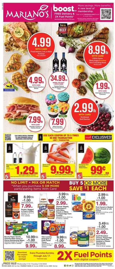 Mariano’s (IL) Weekly Ad Flyer July 12 to July 19