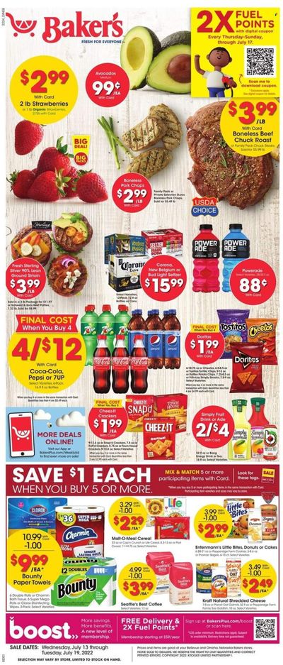 Baker's (NE) Weekly Ad Flyer July 12 to July 19