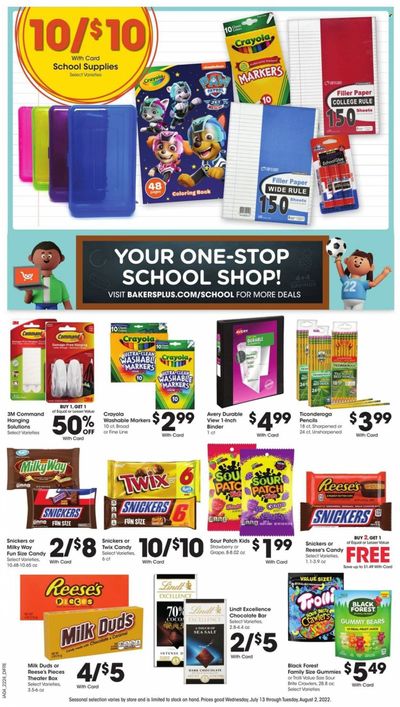 Baker's (NE) Weekly Ad Flyer July 12 to July 19