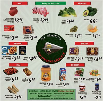 St. Mary's Supermarket Flyer July 13 to 19