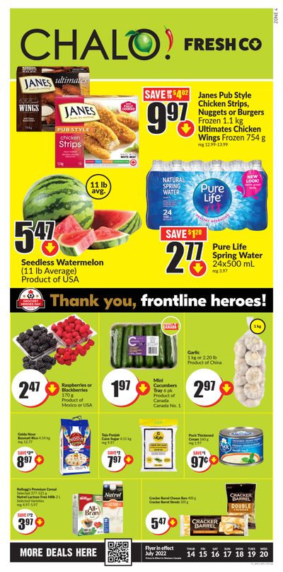 Chalo! FreshCo (West) Flyer July 14 to 20