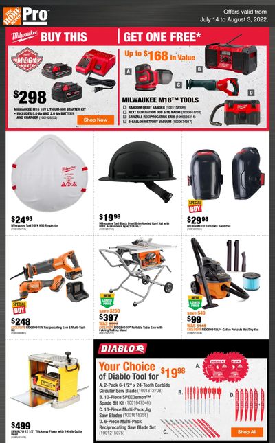 Home Depot Pro Flyer July 14 to August 3
