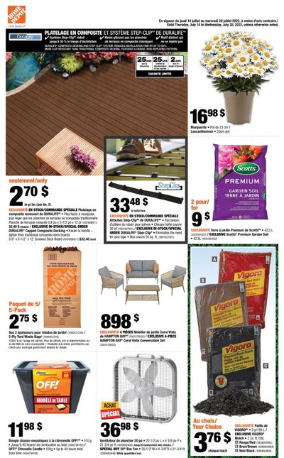 Home Depot (QC) Flyer July 14 to 20
