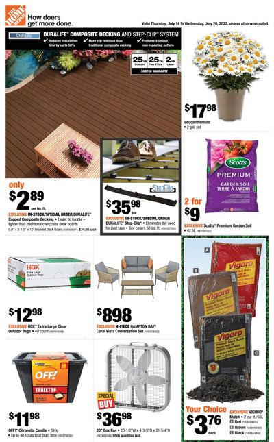Home Depot (Atlantic) Flyer July 14 to 20