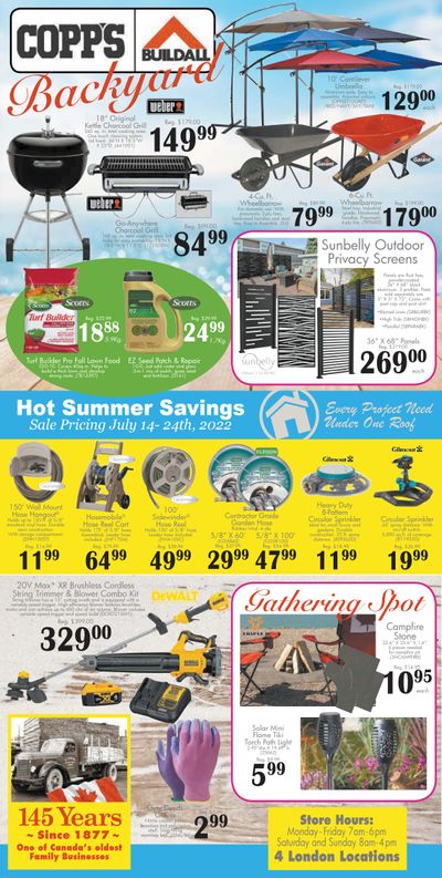 COPP's Buildall Flyer July 14 to 24