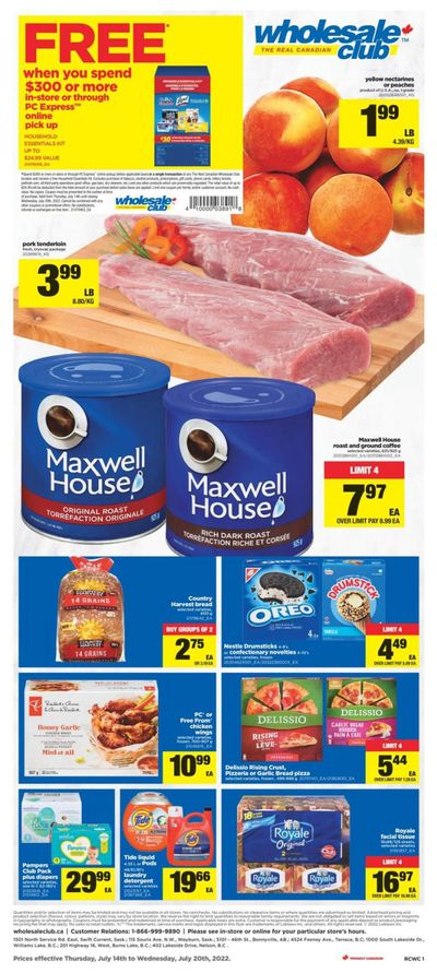 Real Canadian Wholesale Club Flyer July 14 to 20