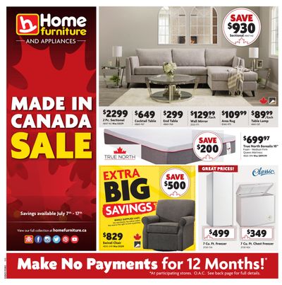 Home Furniture (BC) Flyer July 7 to 17