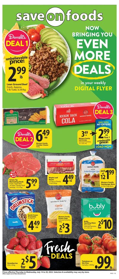 Save on Foods (AB) Flyer July 14 to 20
