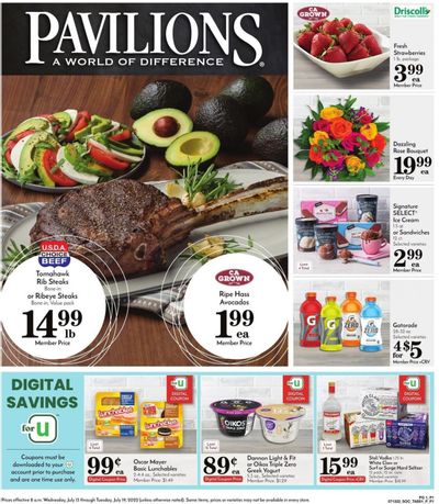 Pavilions (CA) Weekly Ad Flyer July 13 to July 20