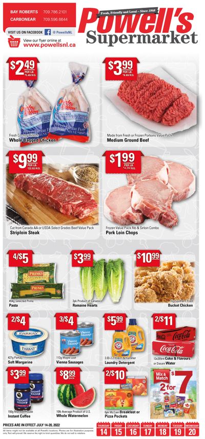 Powell's Supermarket Flyer July 14 to 20