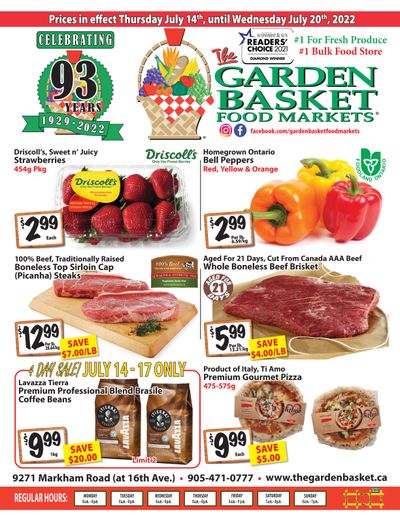 The Garden Basket Flyer July 14 to 20