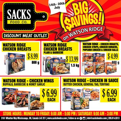 Sacks Food Co. Flyer July 14 to 20