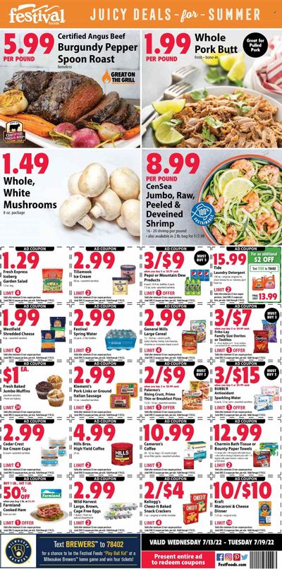 Festival Foods (WI) Weekly Ad Flyer July 14 to July 21