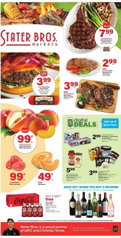 Stater Bros. (CA) Weekly Ad Flyer July 14 to July 21