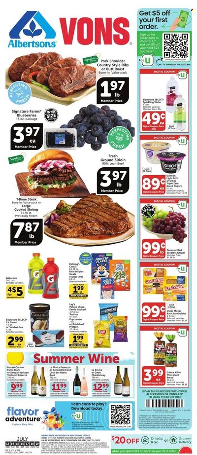 Vons (CA) Weekly Ad Flyer July 14 to July 21