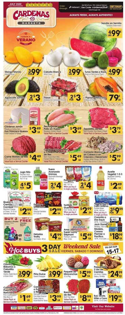Cardenas (CA, NV) Weekly Ad Flyer July 14 to July 21