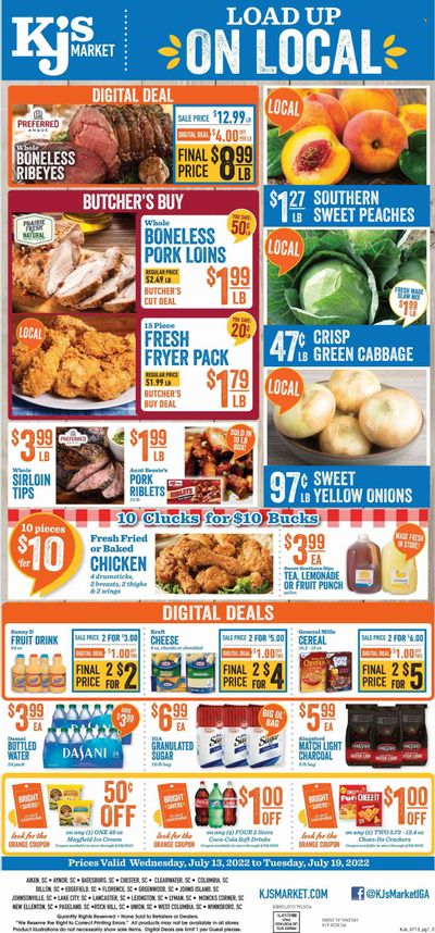 KJ´s Market (GA, SC) Weekly Ad Flyer July 14 to July 21