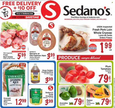 Sedano's (FL) Weekly Ad Flyer July 14 to July 21