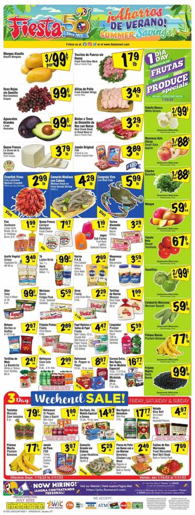 Fiesta Mart (TX) Weekly Ad Flyer July 14 to July 21