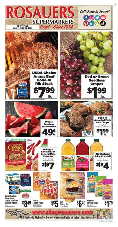 Rosauers (ID, MT, OR, WA) Weekly Ad Flyer July 14 to July 21