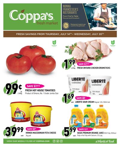 Coppa's Fresh Market Flyer July 14 to 20