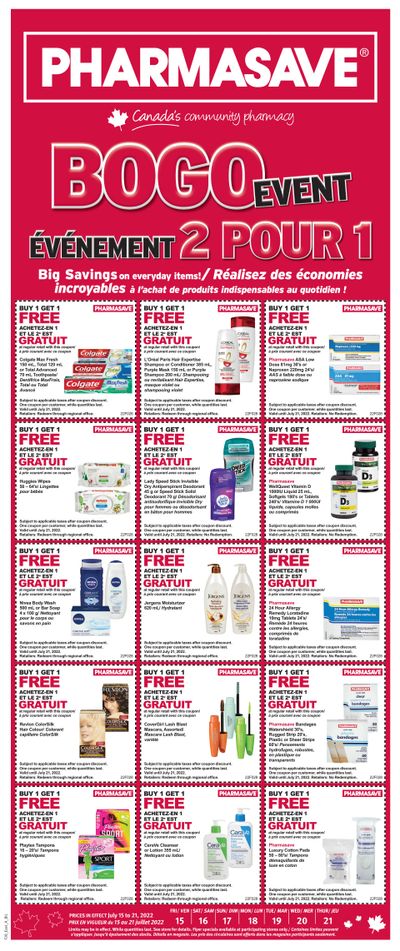 Pharmasave (NB) Flyer July 15 to 21