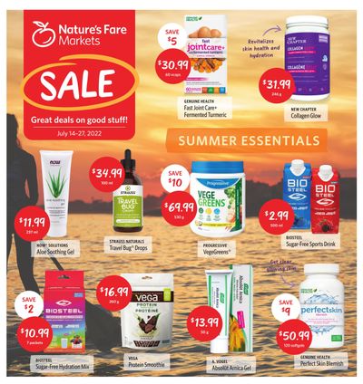 Nature's Fare Markets Flyer July 14 to 27