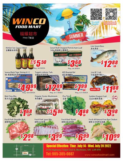 WinCo Food Mart (HWY 7) Flyer July 14 to 20