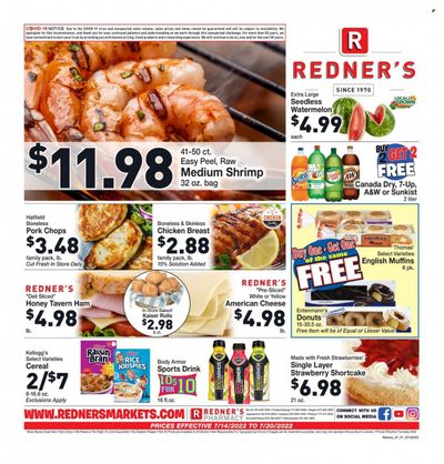 Redner's Markets (DE, MD, PA) Weekly Ad Flyer July 14 to July 21