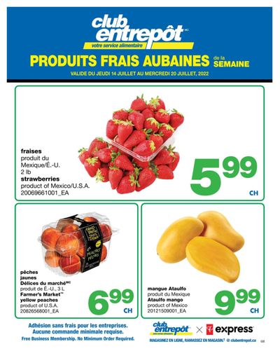 Wholesale Club (QC) Fresh Deals of the Week Flyer July 14 to 20