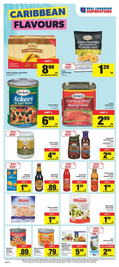 Real Canadian Superstore (ON) Caribbean Flavours Flyer July 14 to August 3
