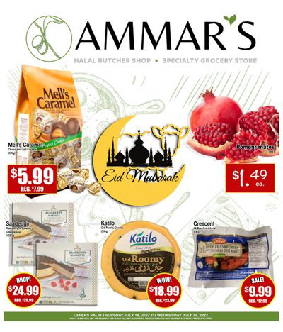 Ammar's Halal Meats Flyer July 14 to 20