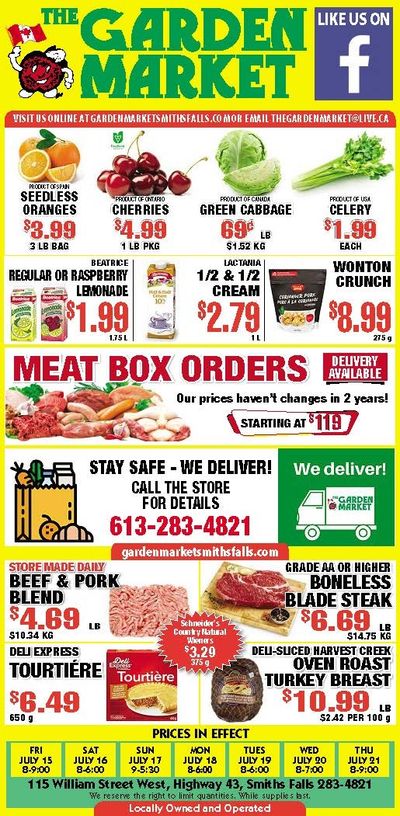 The Garden Market Flyer July 15 to 21