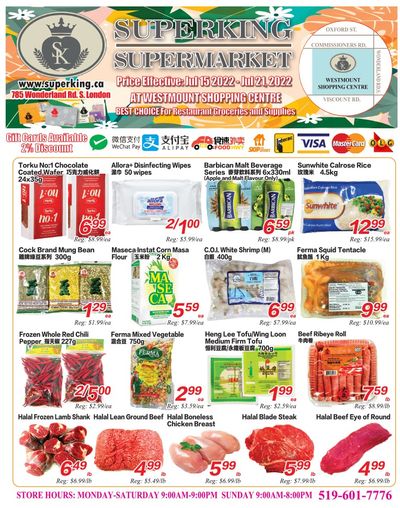 Superking Supermarket (London) Flyer July 15 to 21