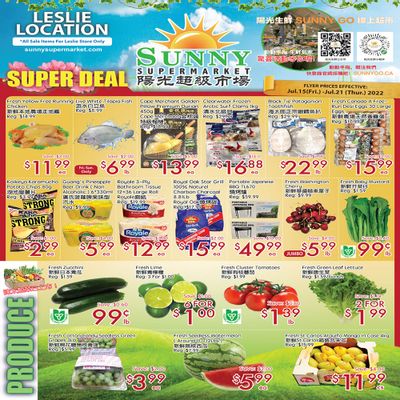 Sunny Supermarket (Leslie) Flyer July 15 to 21