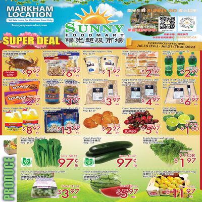 Sunny Foodmart (Markham) Flyer July 15 to 21