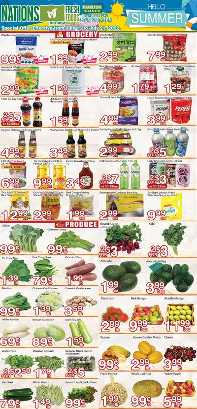 Nations Fresh Foods (Hamilton) Flyer July 15 to 21