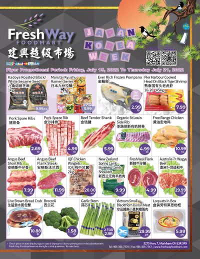 FreshWay Foodmart Flyer July 15 to 21