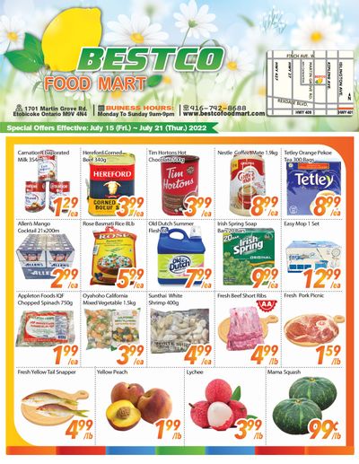 BestCo Food Mart (Etobicoke) Flyer July 15 to 21