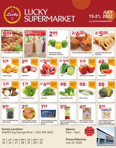 Lucky Supermarket (Surrey) Flyer July 15 to 21