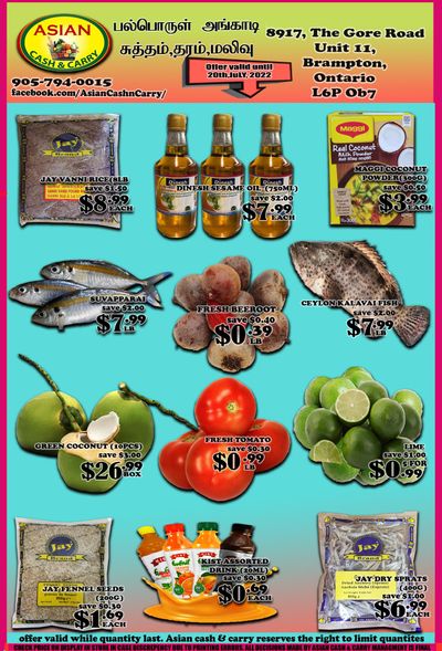 Asian Cash & Carry Flyer July 15 to 21