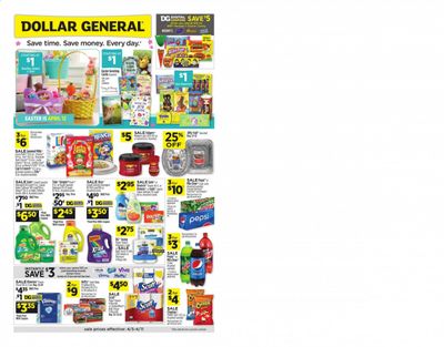 Dollar General Weekly Ad & Flyer April 5 to 11 Dollar General Weekly Ad & Flyer April 5 to 11