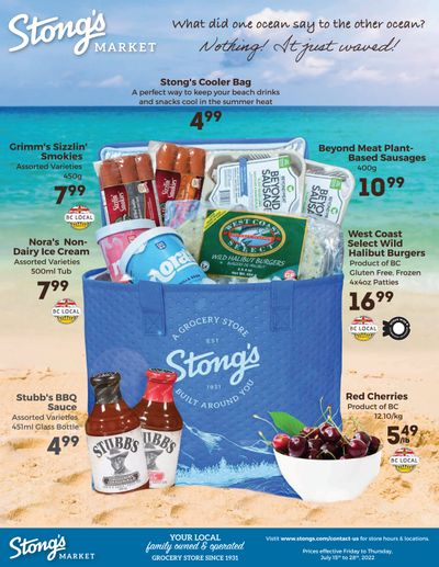 Stong's Market Flyer July 15 to 28