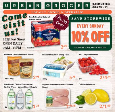 Urban Grocer Flyer July 15 to 21