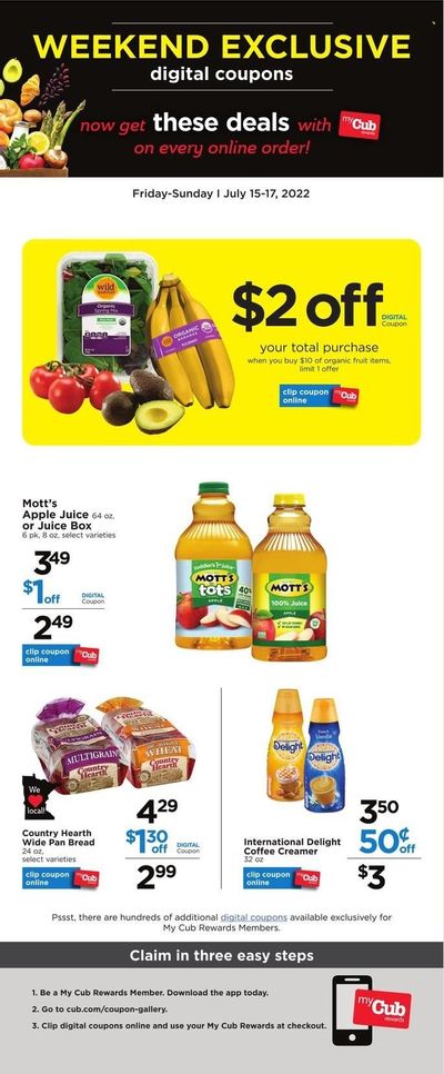Cub Foods (MN) Weekly Ad Flyer July 15 to July 22